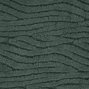 Plaid doux à vaguelettes - Vert foncé