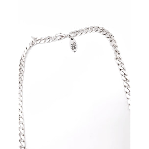 Collar cadena plata diamantada latón chapado 60cm