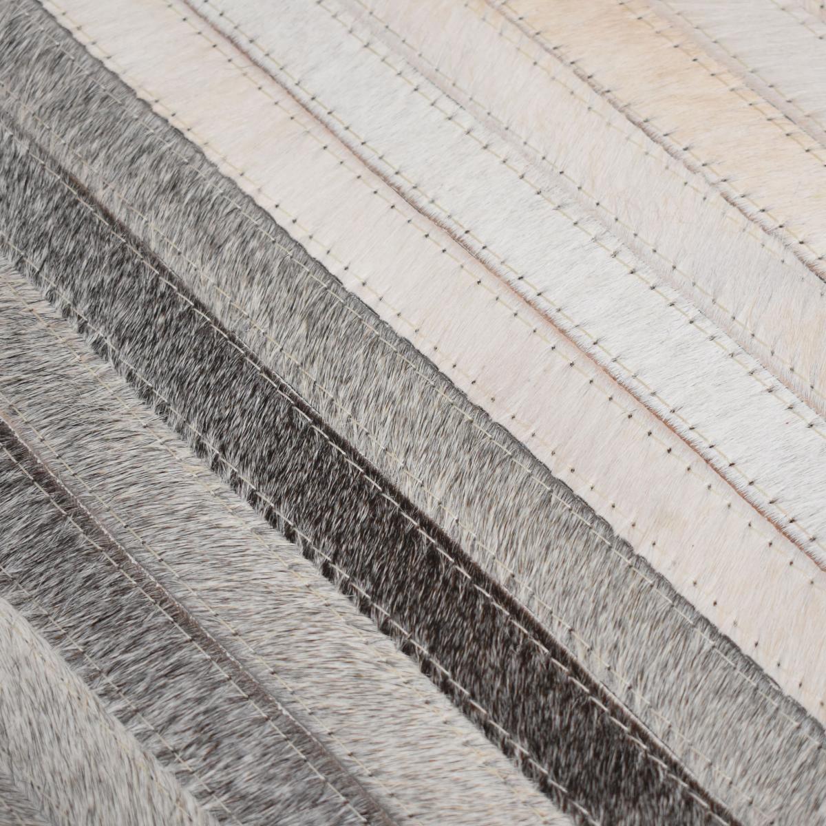 Tapis en cuir assemblé et cousu à la main JIHI