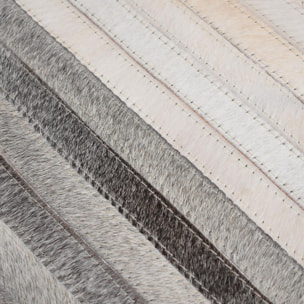 Tapis en cuir assemblé et cousu à la main JIHI