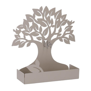 Portazampirone in metallo albero tortora cm17x5h17,5