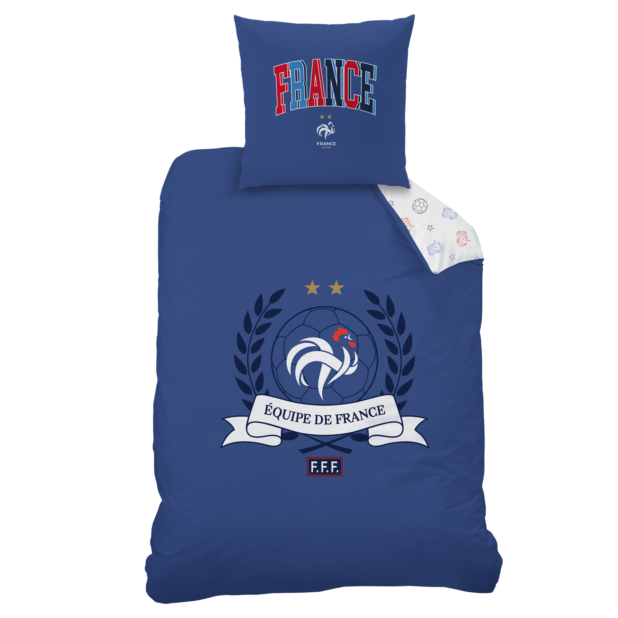 Parure de lit imprimée 100% Coton, FFF CAMPUS