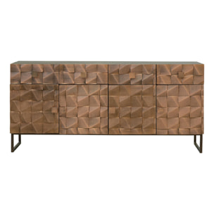 Aparador de Madera de Mango Estilo Rústico Moderno