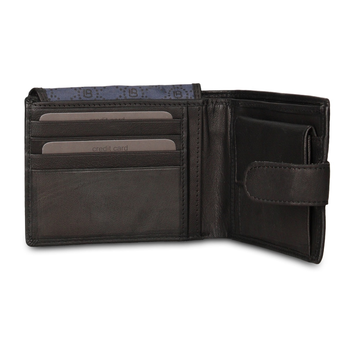 Portafoglio uomo in vera pelle - Modello Erebus Pro - Casual - 12.5 x 10.0 x 2.5 cm