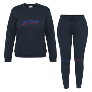 Pigiama Lungo Donna GIVOVA Caldo Cotone Interlock