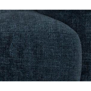 Grace - module d'assise gauche en velours texturé - Bleu