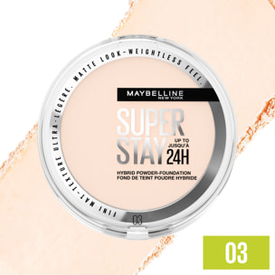 Maybelline New York Superstay 24H Hybride Fond de teint-Poudre Longue Tenue 03 - 9 GRM