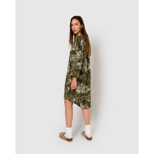 Vestido viscosa jai verde