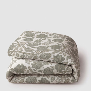 Copripiumino in cotone 100% enelia verde secco