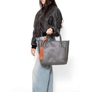 Borsa a mano da Donna Verdiana in Vera Pelle Made in Italy 26x39x11 cm