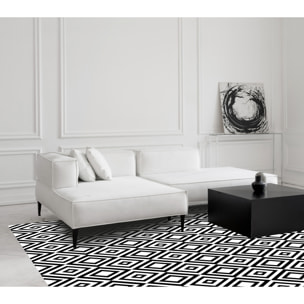 Alfombra de vinilo Axel 100x133 cm - PVC antideslizante, vinilica para cocina o salón, lavable, estilo geométrico