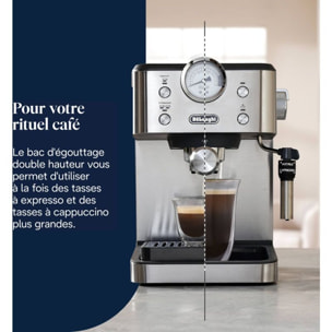 Machine à expresso DELONGHI Linea Classic EM450.M Argent