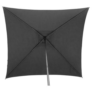 Parasol droit carré Soya Ardoise