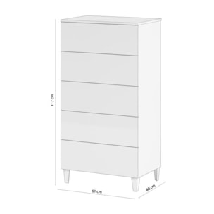 Cómoda chifonier Plex Blanco