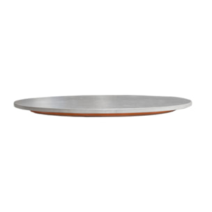 Plateau rotatif tournant 360° D. 55 cm céramique gris effet clair marbré - LAZY