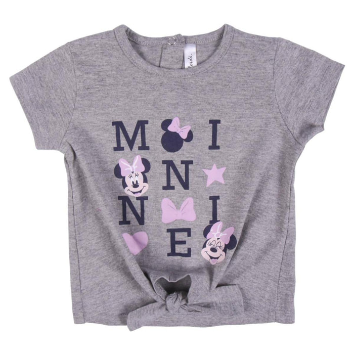 Minnie Completo Neonata Maglietta con Nodo e pantaloncino Lei Disney