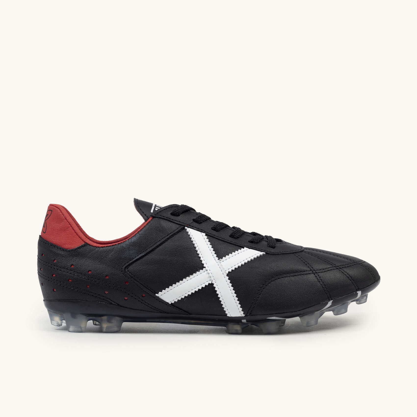 MUNICH ESTADIO AG-23 01 Zapatillas clásicas y planas de piel color negro