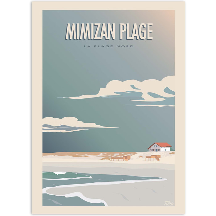 Affiche - Mimizan Plage - Turo Memories Studio
