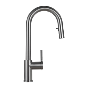 Timeless mitigeur d'évier à levier en acier inoxydable avec douchette extractible, monotrou, gun metal brossé (TMLKF285BGM)