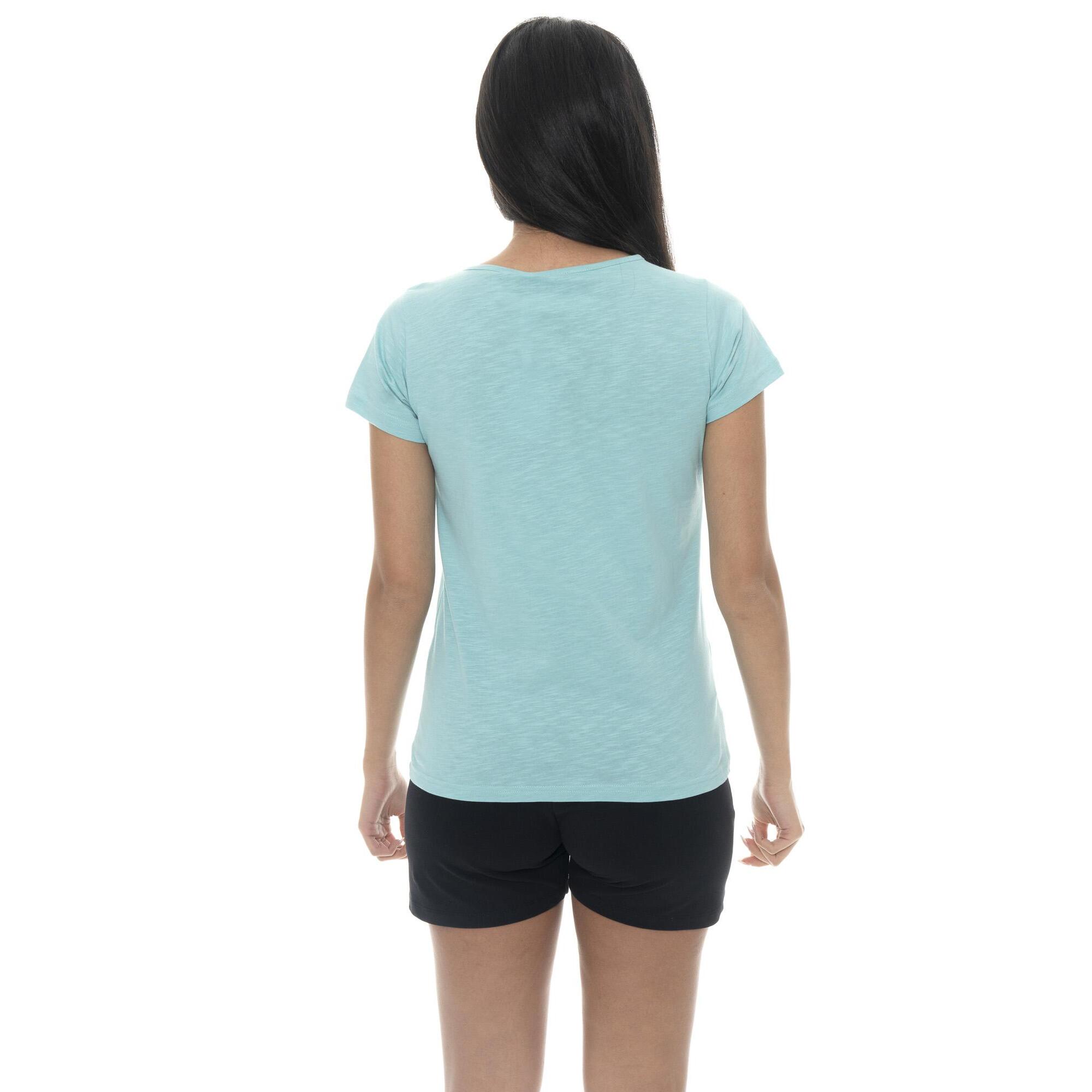 Leone Camiseta básica de mujer de manga corta