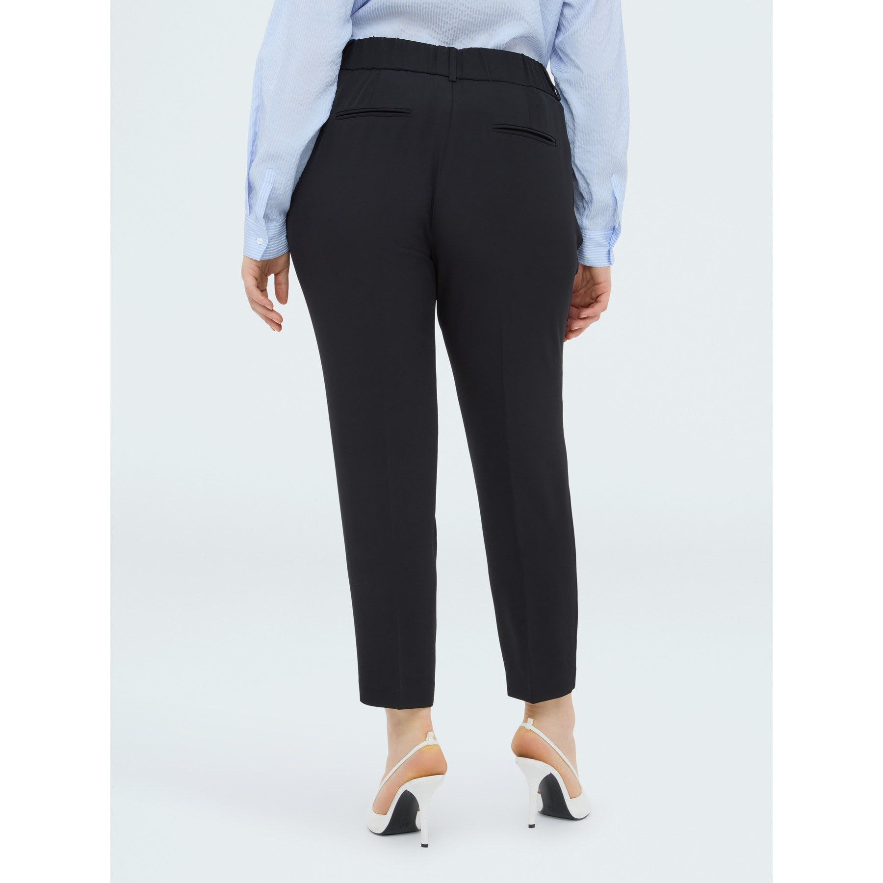 Fiorella Rubino - Pantaloni New York in tessuto stretch - Nero