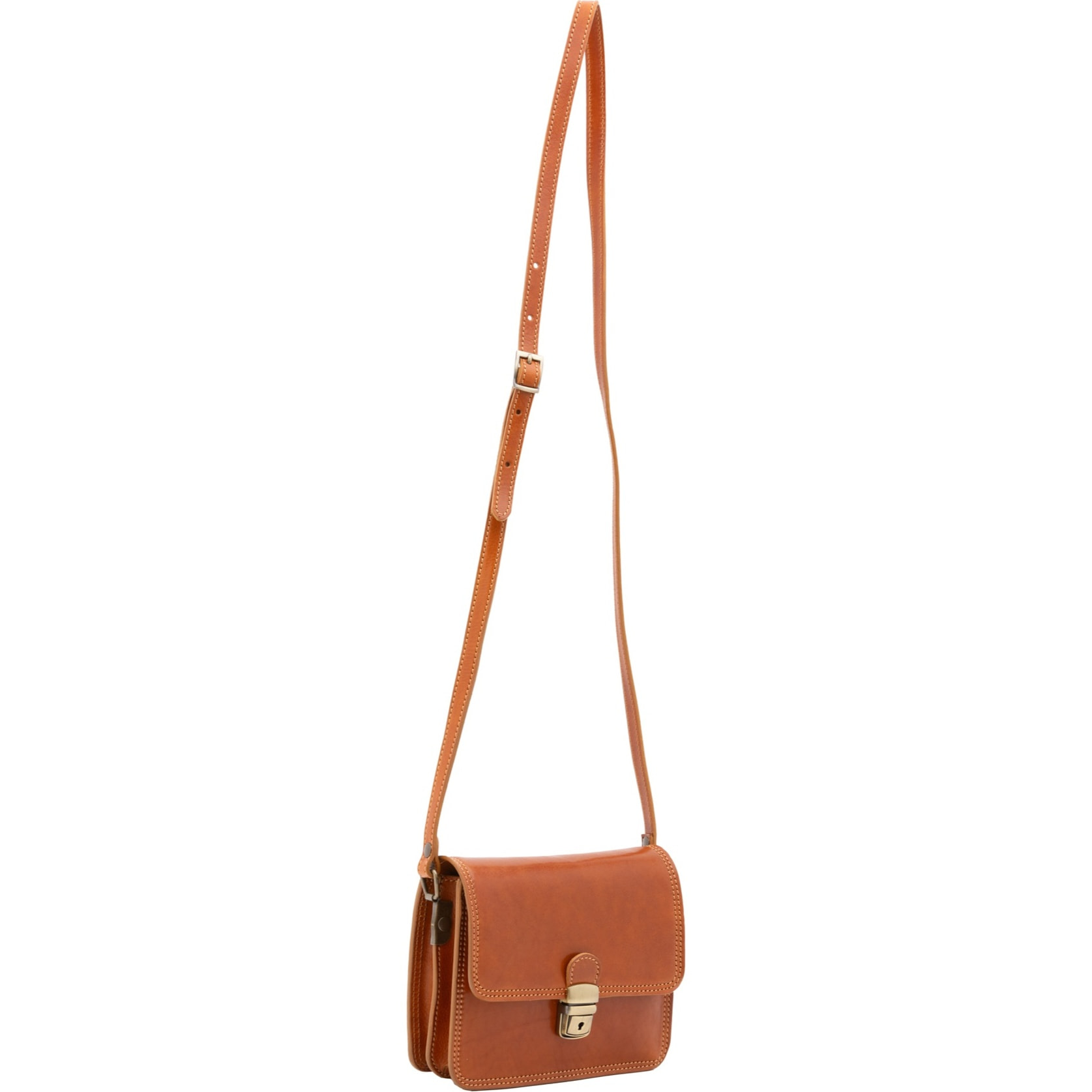 Borsa a tracolla da donna - Modello False - Vera pelle - 20.0 x 16.0 x 7.0 cm