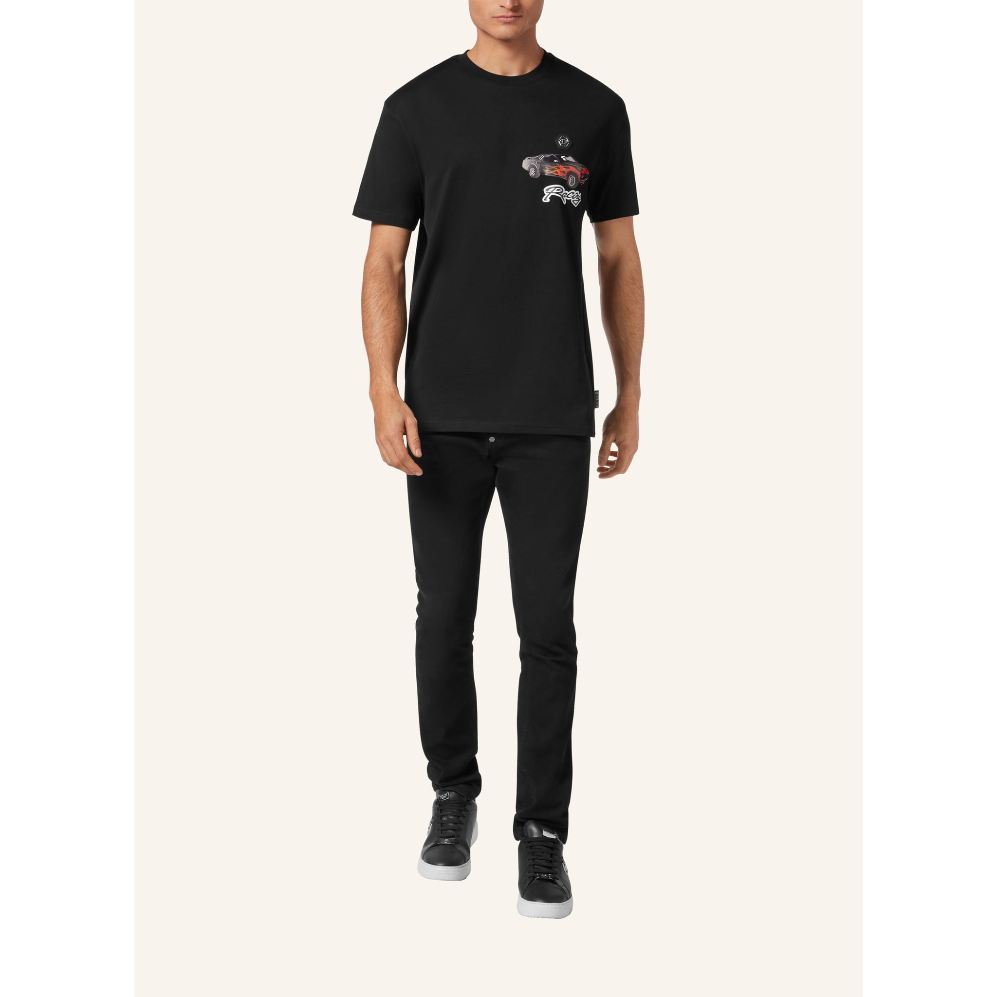 PHILIPP PLEIN T-Shirt Round Neck RACING