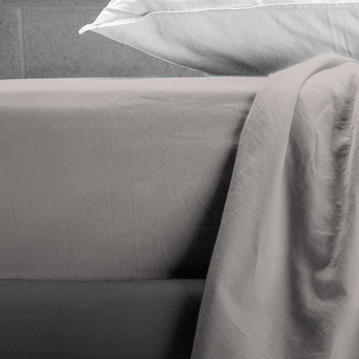 UNO CASA DESIGN Lenzuolo con Angoli Beatriz in 100% Cotone No-Stiro Tinta Unita_Singolo_naturale