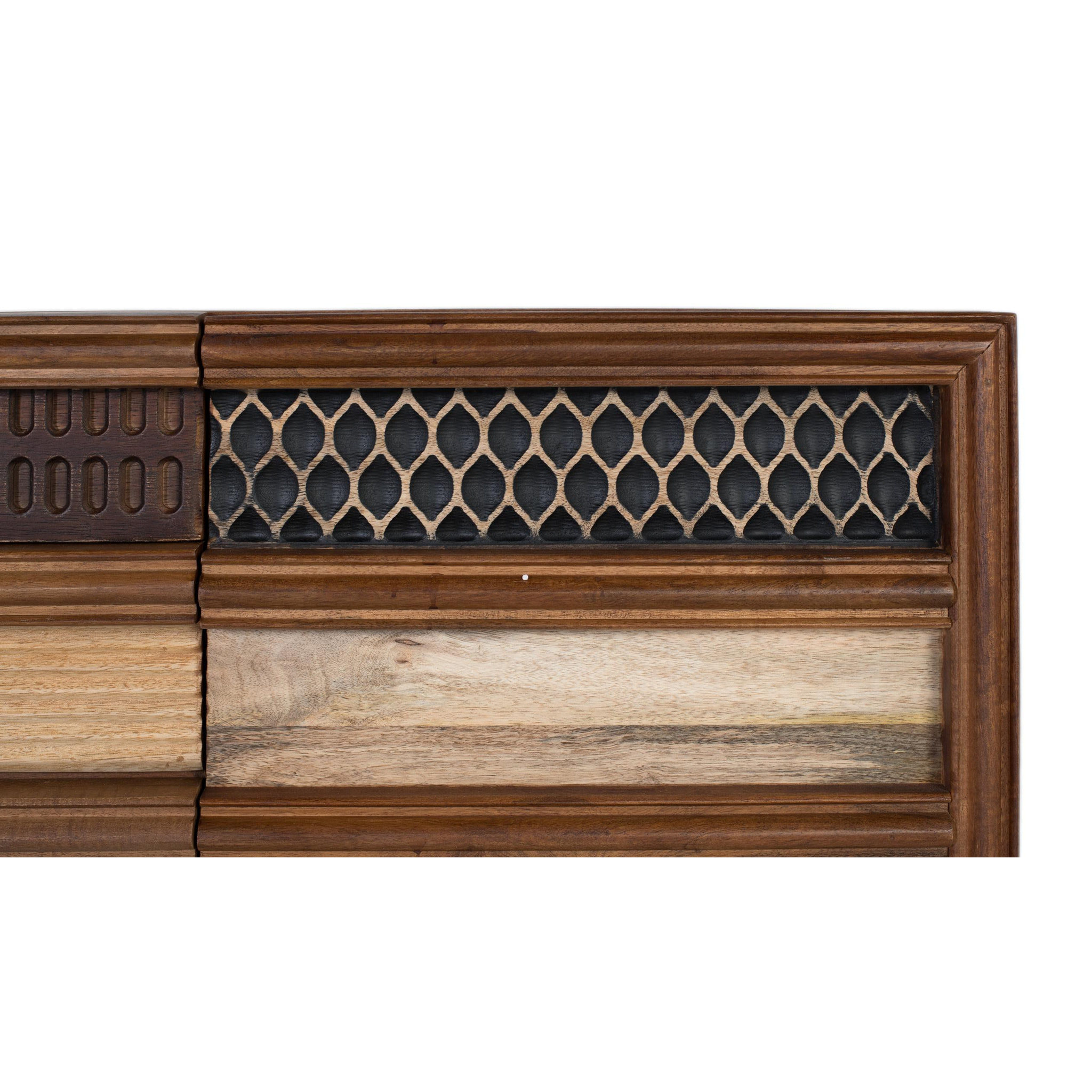 Mueble TV de Madera de Mango 140 Cm Estilo Natural Moderno