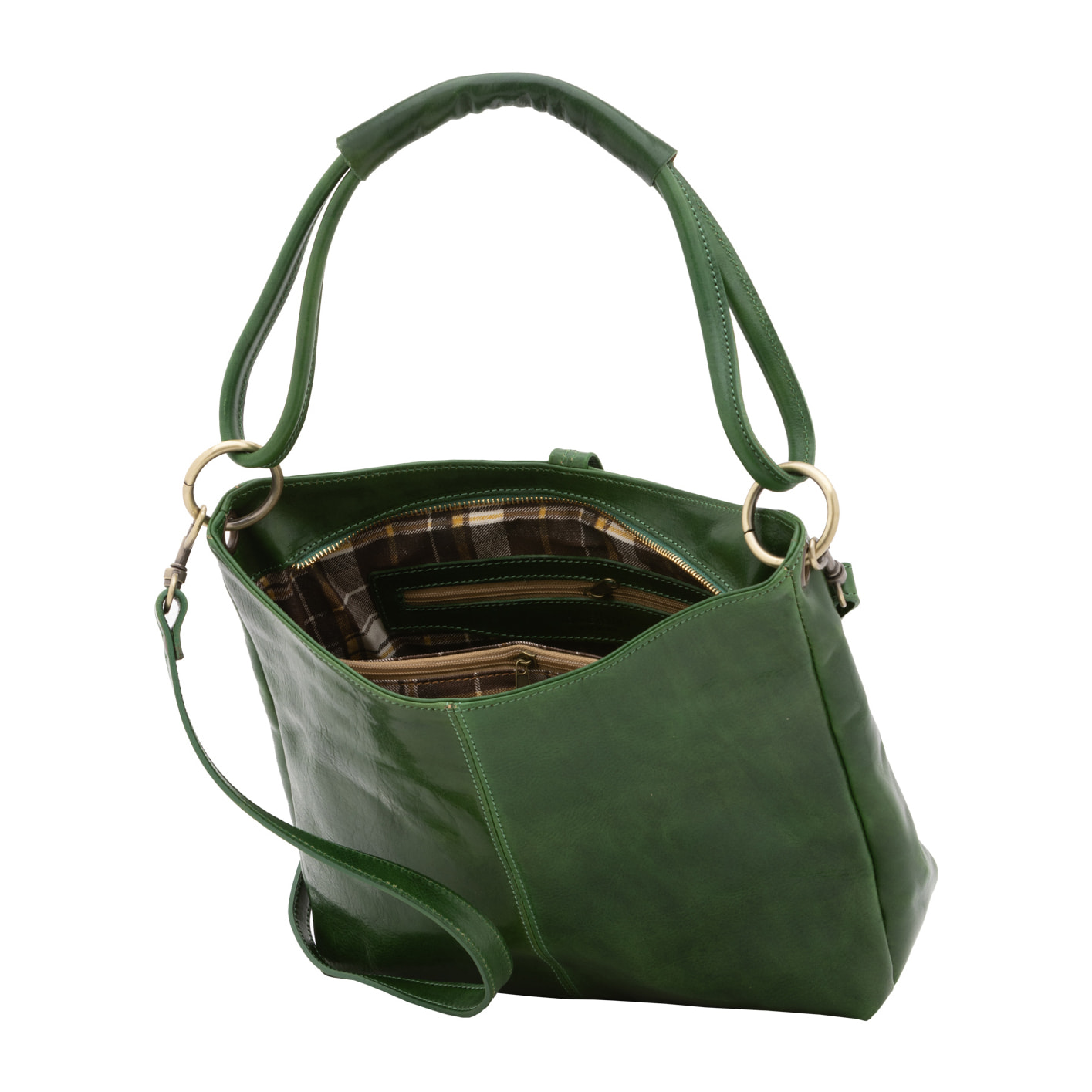 Borsa a spalla  da donna In Vera pelle Made in Italy 29x32x11 cm