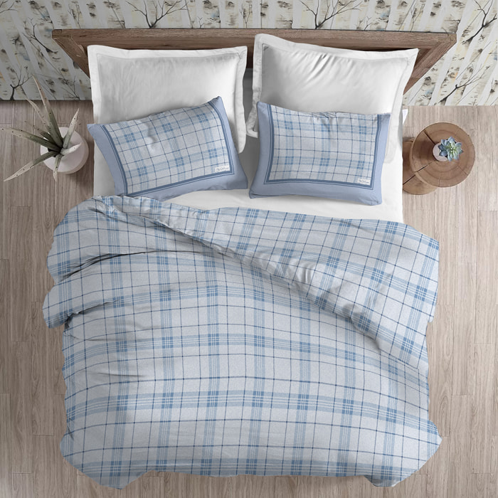 Parure copripiumino in flanella torino rosa