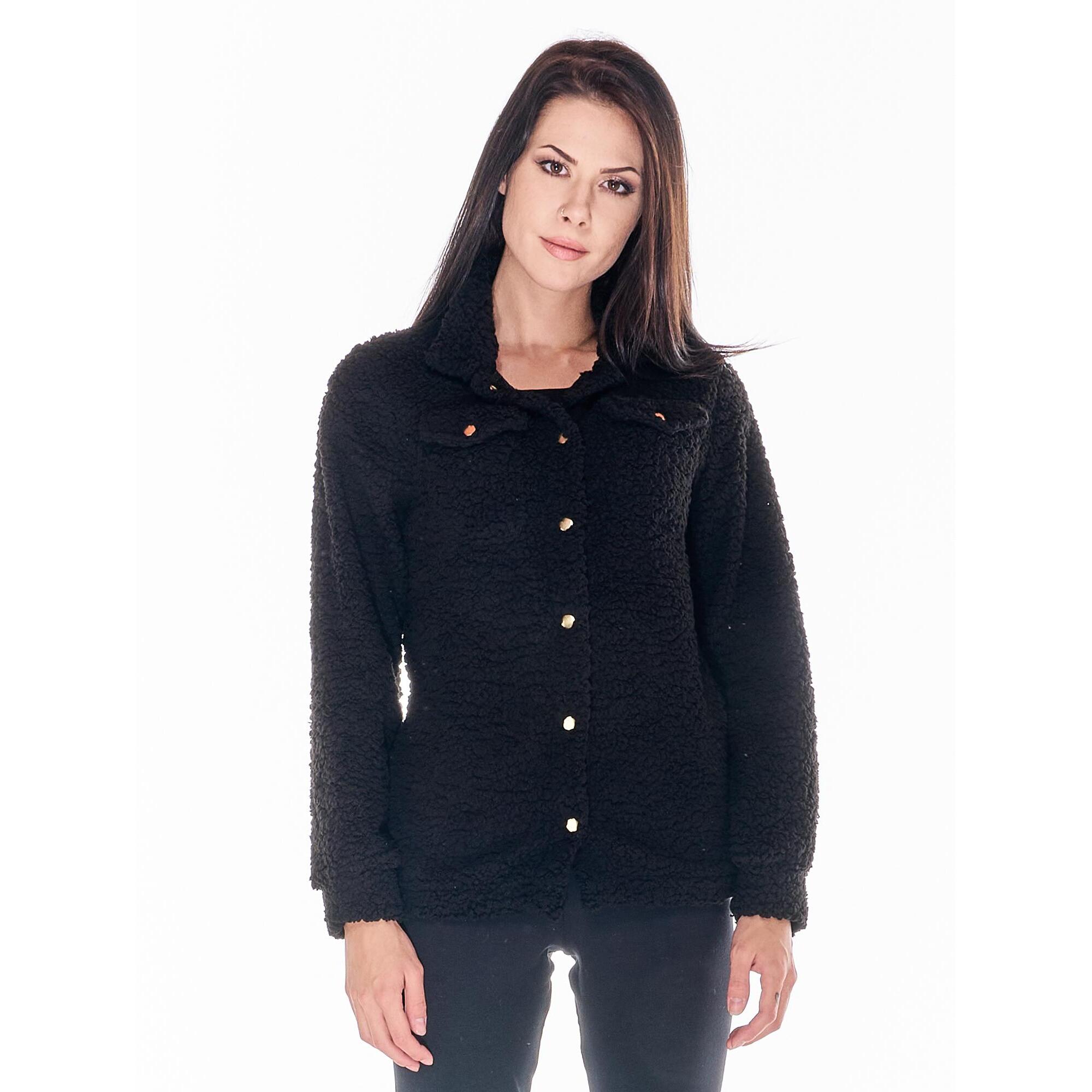 Camisa sherpa mujer Basic Leone