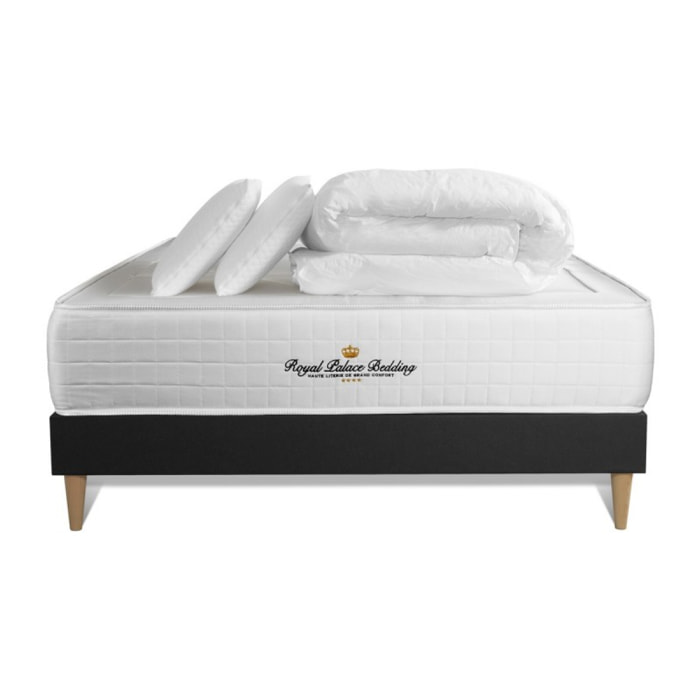 Ensemble 2p - Matelas Ressorts ensachés et mémoire de forme -  Maxi Epaisseur : 26cm - Confort : Équilibré - Windsor