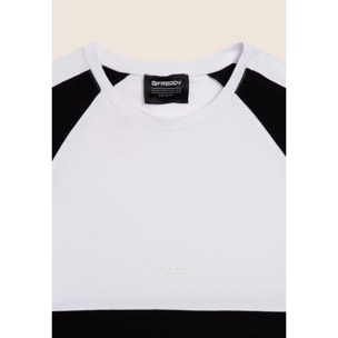 T-shirt con blocchi di colore