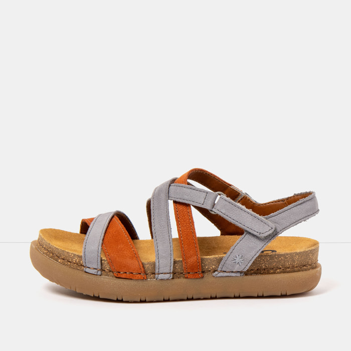 Sandalias 1714 MULTI DENIM-DARK ORANGE /RHODES color Denim-dark orange