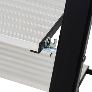 Marchepied en aluminium gris 3 marches H105cm