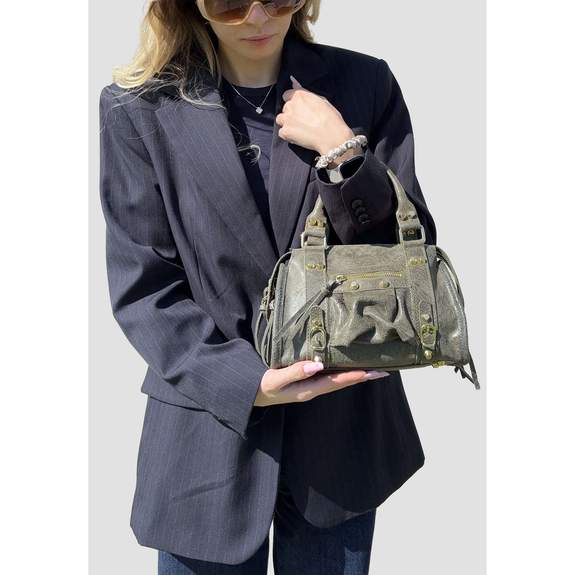 Borsetta a Mano in Vera Pelle Made in Italy