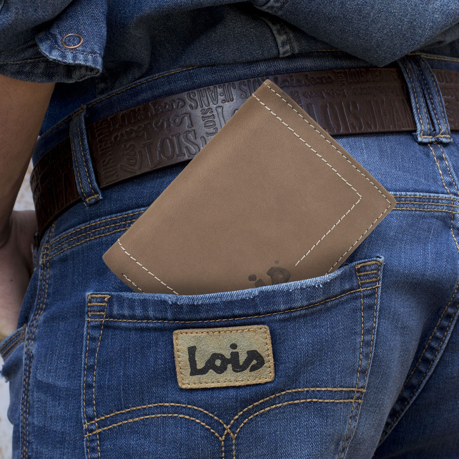 Cartera Lois Debauch Marron Oscuro