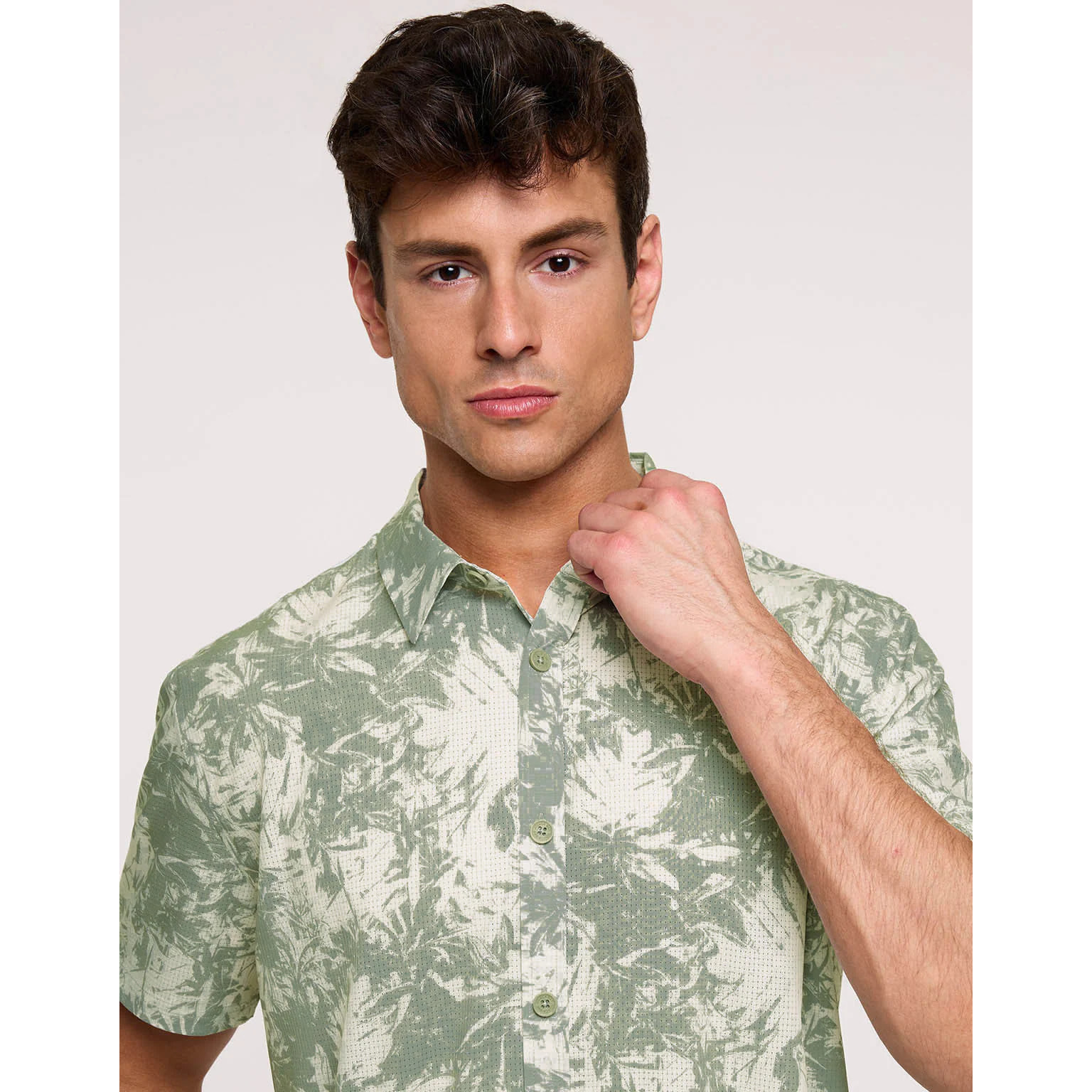 Camisa Manga Corta Caqui - Palmaira