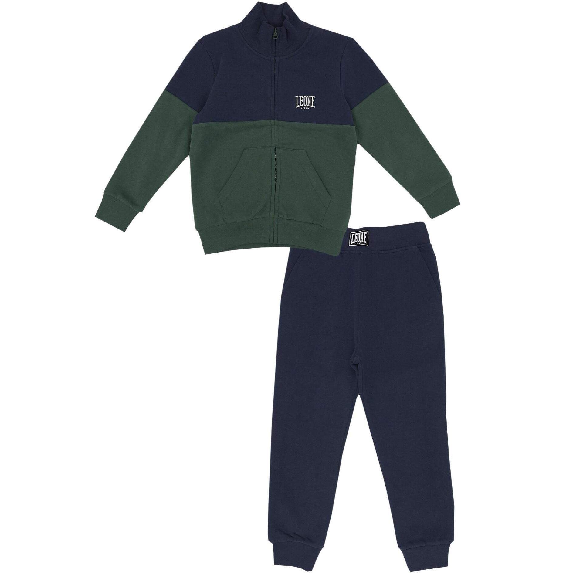 Tuta da bambino con colletto e logo piccolo College