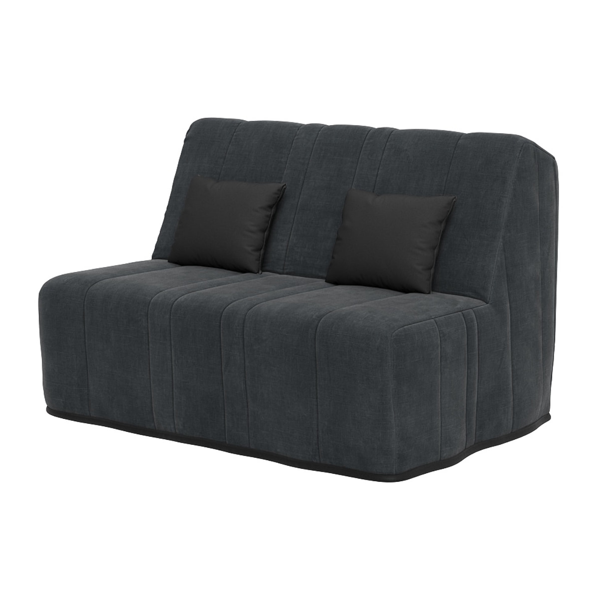 Banquette convertible Nea, matelas Simmons, 140 x 190 cm, 2 coussins offerts, Coton pacifico
