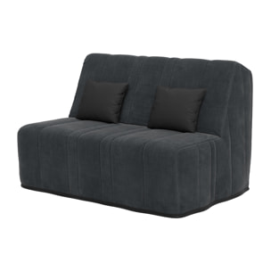 Banquette convertible Nea, matelas Simmons, 140 x 190 cm, 2 coussins offerts, Coton pacifico