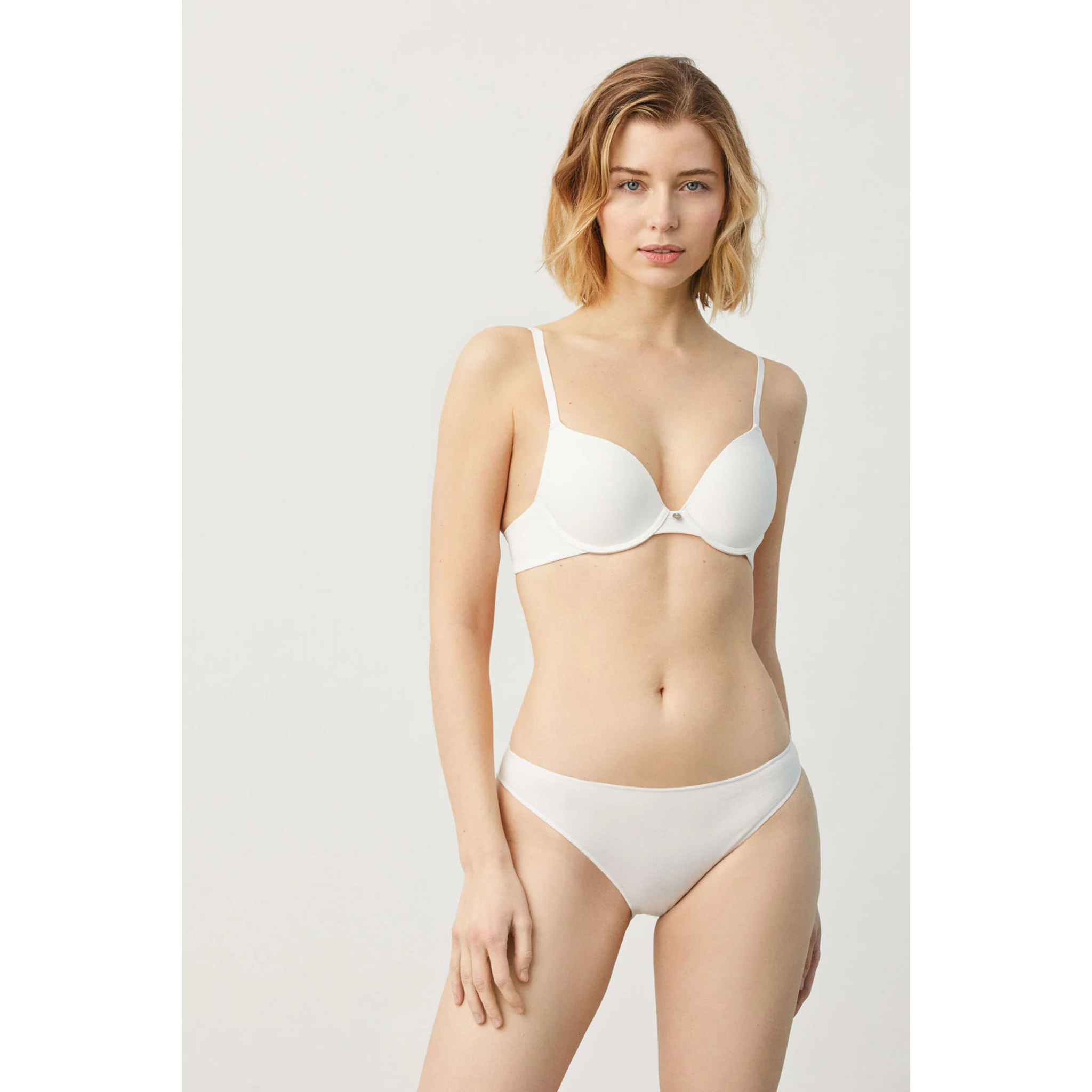 Mini slip in cotone bianco