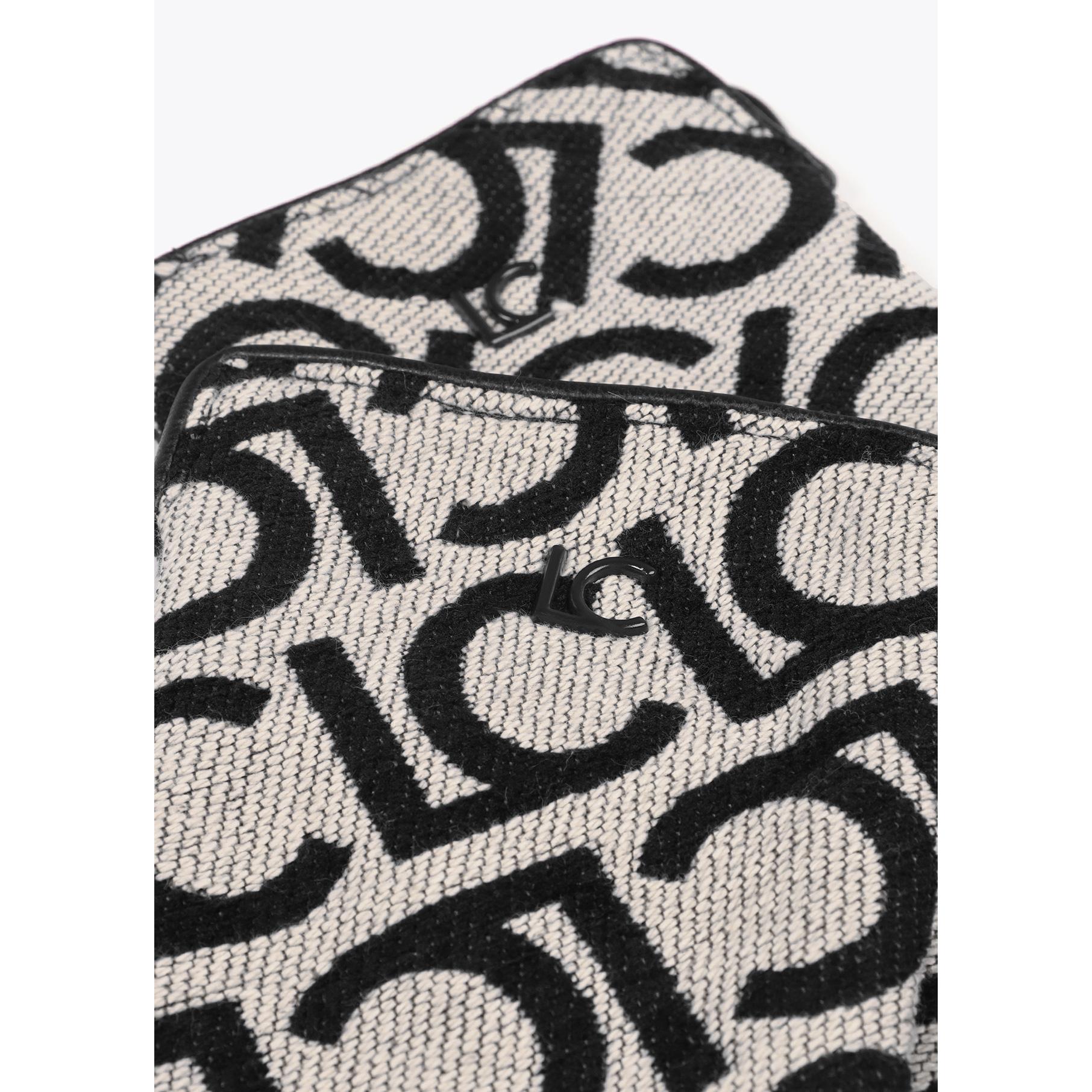 Guanti Jacquard con Logo