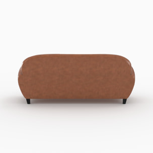 Ensemble canapé et fauteuil camel 4 places - Club