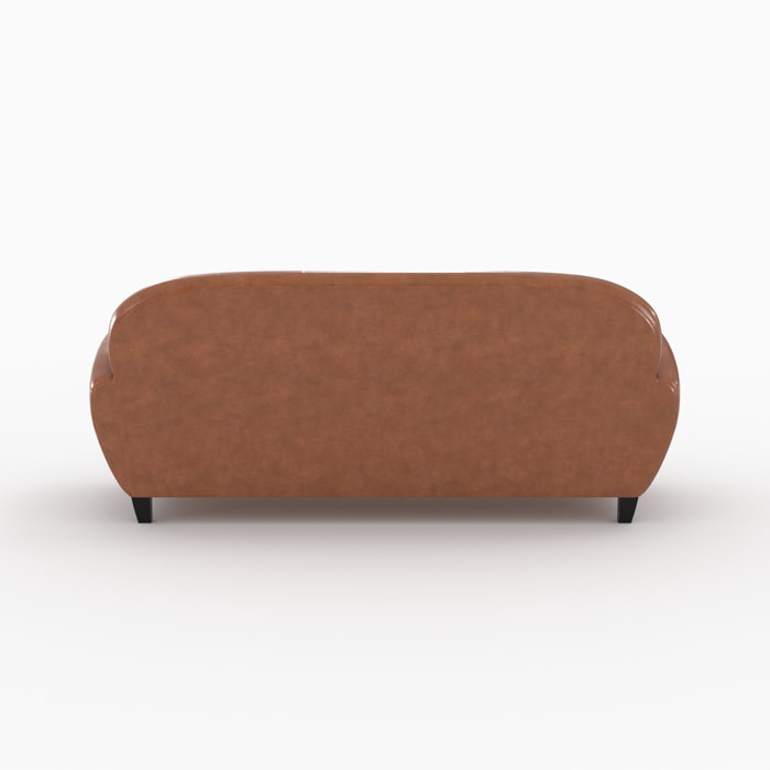 Ensemble canapé et fauteuil camel 4 places - Club
