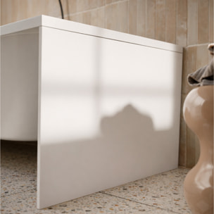Tablier de Baignoire Blanc Mat 80x50x2.5 cm - 100% Acrylique