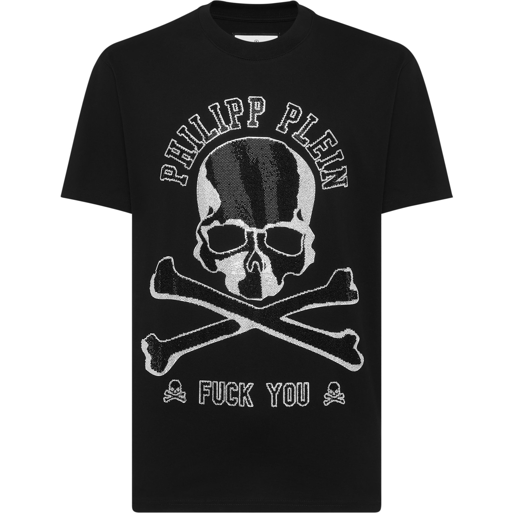 PHILIPP PLEIN T-Shirt Round Neck SKULL&BONES