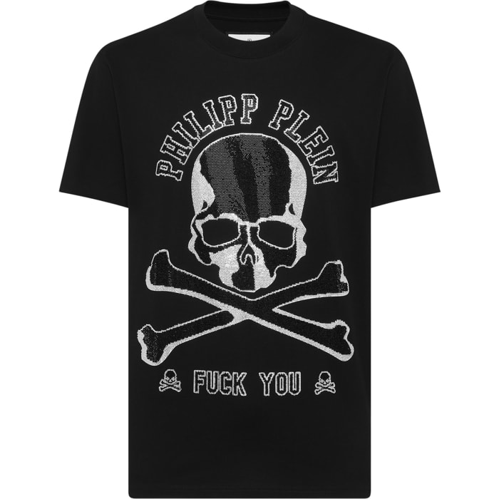PHILIPP PLEIN T-Shirt Round Neck SKULL&BONES