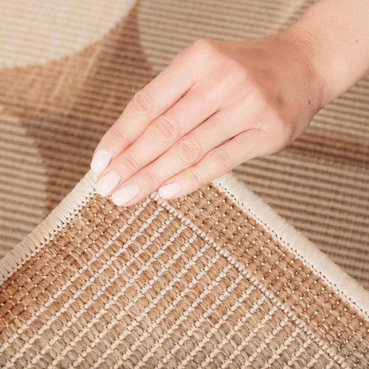 Tapis exterieur kilim géométrique, meusa, design authentique